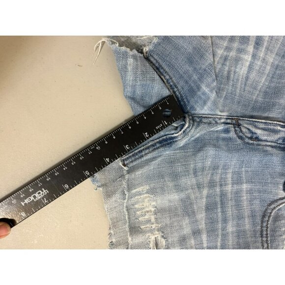 Forever Twenty One 21 Sz 26 Jean Denim Cut Off Frayed Hem Short - Picture 6 of 9